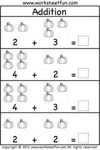 Kindergarten Math Facts and Printable Worksheets - 2018