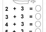 Simple Addition Kindergarten Math Practice Worksheets