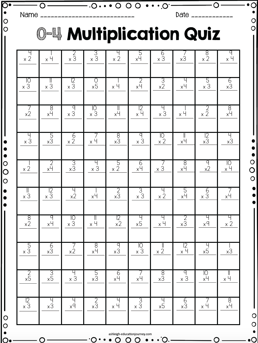 4th grade math practice