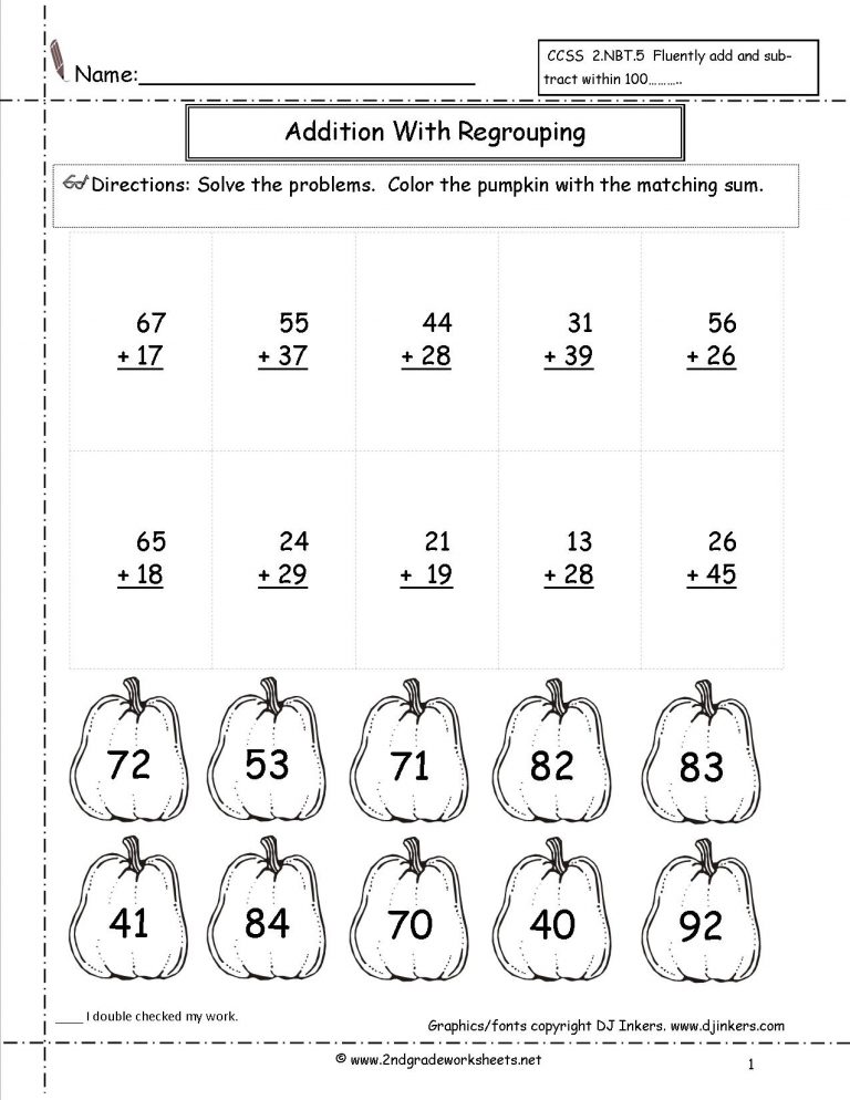 printable 2nd grade math flash cards free