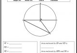 Area of a Sector Worksheets