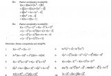 Calculus Related Factoring   Printable