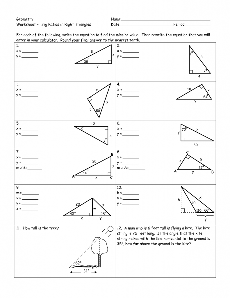 geometry-worksheet-trig-ratios-in-right-triangles-myschoolsmath