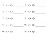 Mixed Fractions Worksheets for 5th Graders