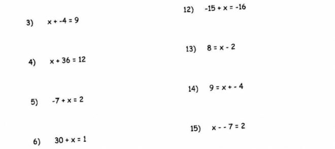 solve for x worksheets 7th grade preschool k worksheets