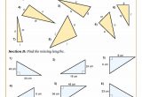 Pythagoras The Hypotenuse   Geometry Worksheets