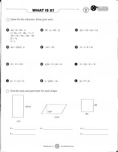 Solve for X