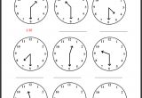 Telling Time Practice Worksheet for 2nd Graders