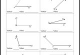 Vertex and Sides Formed by Angles Worksheet